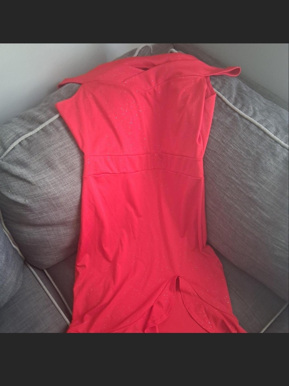 & Other Stories Red Backless Evening Gown